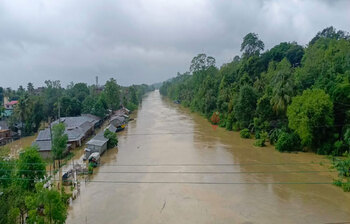 রাঙ্গামাটিতে রিমালের প্রভাব