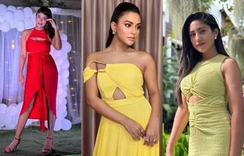 কাটআউট ড্রেসের লুকে আবেদনময়ী তারকারা