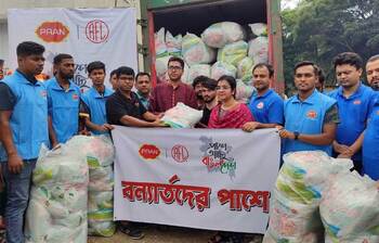 বন্যার্তদের পাশে প্রাণ-আরএফএল