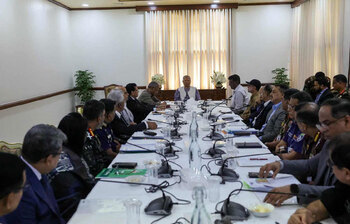 ছবিতে নির্বাচন প্রস্তুতি বিষয়ক উচ্চপর্যায়ের বৈঠক