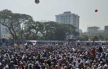 কানায় কানায় পূর্ণ জামায়াতের জনসভা