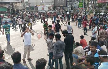 কোটা বাতিলের আন্দোলনে শিক্ষার্থীরা