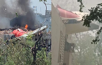 ডানা মেলেই ছিন্নভিন্ন, আহমেদাবাদে আছড়ে পড়ল এয়ার ইন্ডিয়ার বিমান