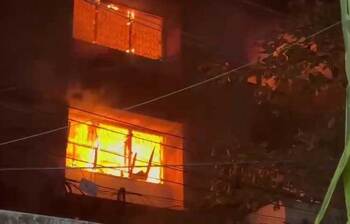 বিক্ষুব্ধ জনতার আগুনে পুড়েছে হাসিনার সুধা সদন