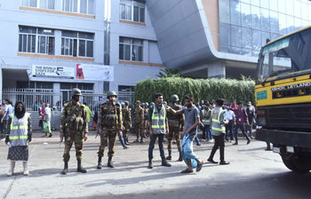 জাতীয় বার্ন ও প্লাস্টিক ইনস্টিটিউট চত্বরে কড়া নিরাপত্তা