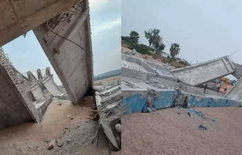 বাতাসেই ভেঙে গেলো ৮ বছর ধরে বানানো সেতু