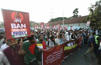 March to Indian High Commission in pictures