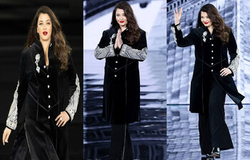 প্যারিস ফ্যাশন উইকের মঞ্চ মাতালেন ঐশ্বরিয়া