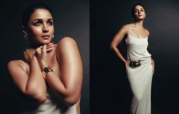 গুচির হোয়াইট সোয়ান লুকে অনন্য আলিয়া