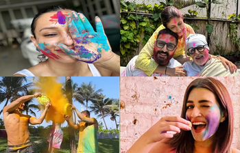 হোলি উৎসবে যেমন ছিলেন তারকারা