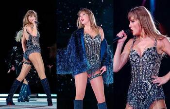 ক্রিস্টালে তৈরি বডিস্যুটে টেইলর সুইফট