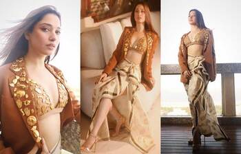 লুঙ্গিতে নজর কাড়লেন তামান্না ভাটিয়া