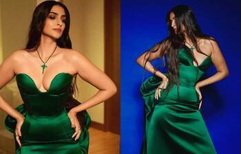 সবুজে লাস্যময়ী সোনম