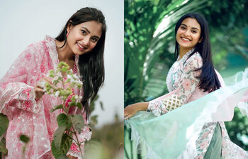 সালোয়ার–কামিজে স্নিগ্ধতা ছড়াচ্ছেন তটিনী