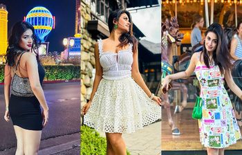 মিনিড্রেসে মুগ্ধতা ছড়ালেন মন্দিরা