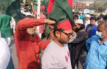 Flag on head, respect in heart