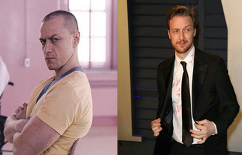 স্প্লিট থেকে প্রফেসর এক্স, বহুরূপে অনন্য জেমস