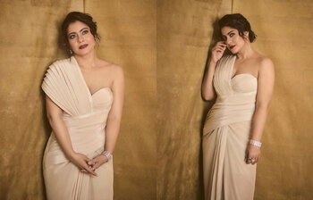 ফিফটি প্লাসেও রেড কার্পেটে ঝড় তুললেন কাজল