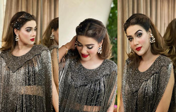 ঝলমলে পোশাকে মাহিয়া মাহি