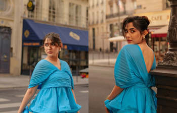 প্যারিসের অলিগলিতে মুগ্ধতা ছড়াচ্ছেন মেহজাবীন