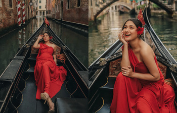 ভেনিসের জলপথে রঙ ছড়ালেন মেহজাবীন