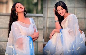 শরতের নরম ছোঁয়ায় অপরূপ পরীমনি