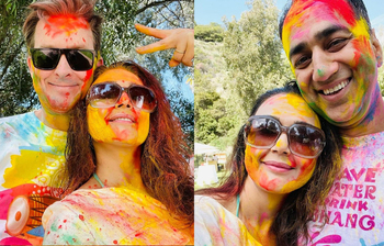 প্রীতি জিনতার হোলি উদযাপন