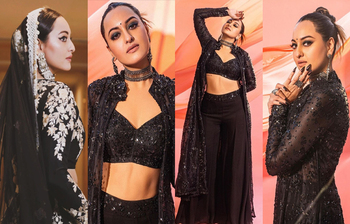 কালোতে আলো ছড়াচ্ছেন সোনাক্ষী সিনহা