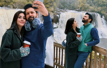 প্রেমময় মুহূর্তে ফ্রেমবন্দী তাহসান-রোজা