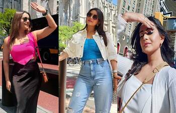 নানা লুকে তানজিন তিশা