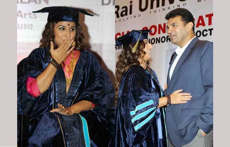 অনুষ্ঠানে উপস্থিত ছিলেন বিদ্যার স্বামী তথা বলিউডের চলচ্চিত্র নির্মাতা সিদ্ধার্থ রায় কপূর...