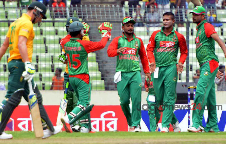 দক্ষিণ আফ্রিকা-বাংলাদেশের মধ্যে দুই ম্যাচ টি-টোয়েন্টি সিরিজের প্রথম টি-টোয়েন্টির একটি গুরুত্বপূর্ণ মুহূর্ত