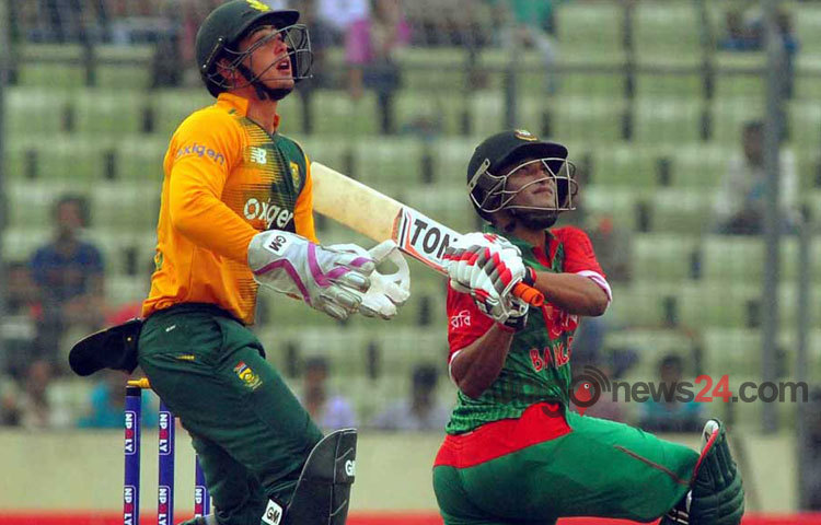 দক্ষিণ আফ্রিকা-বাংলাদেশের মধ্যে দুই ম্যাচ টি-টোয়েন্টি সিরিজের প্রথম টি-টোয়েন্টির একটি গুরুত্বপূর্ণ মুহূর্ত