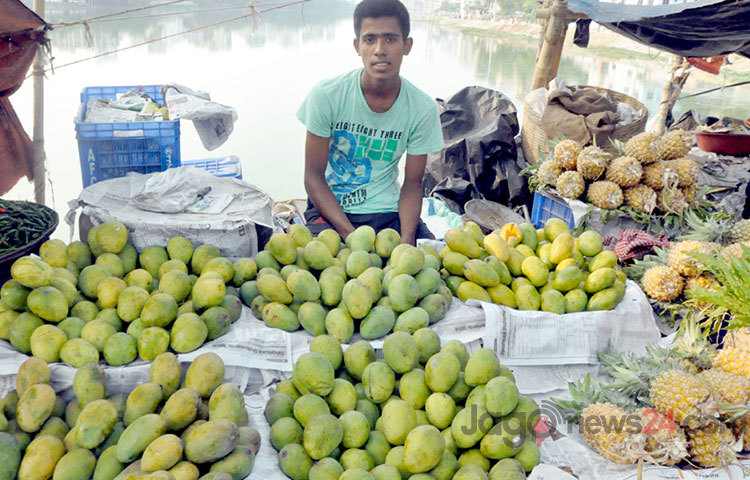 রাজধানীর বিভিন্ন বাজারে পাওয়া যাচ্ছে রসালো ফল