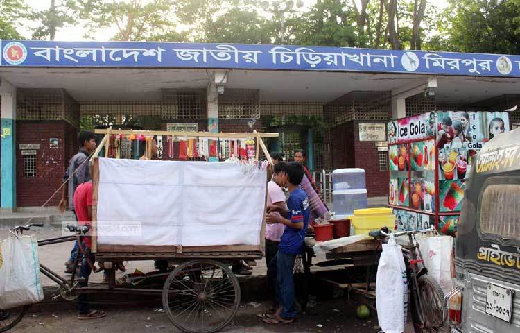 সাপ্তাহিক ছুটির দিনে চিড়িয়াখানার দর্শনার্থীর সংখ্যা ২০ থেকে ৩০ হাজারে পৌঁছায়। ছবি : বিপ্লব দিক্ষিৎ।