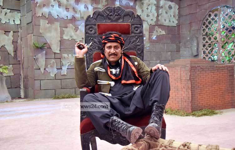 &lsquo;সুলতানা বিবিয়ানা&rsquo; ছবিতে অমিত হাসানকে ডাকাত সর্দারের চরিত্রে রূপদান করতে দেখা যাবে। ছবি : মাহবুব আলম।