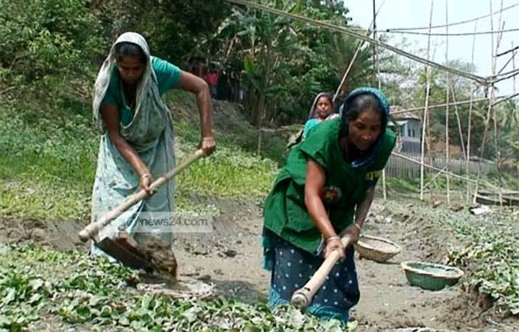 মর্জিনা বেগম তিনি একজন সংগ্রামী নারী। একজন সফল মা। এই মা রাস্তায় মাটি কাটার কাজ করে তার সন্তানকে ডাক্তারি পড়াচ্ছেন। ছবিটি তুলেছেন মানিকগঞ্জ প্রতিনিধি -বি.এম খোরশেদ।