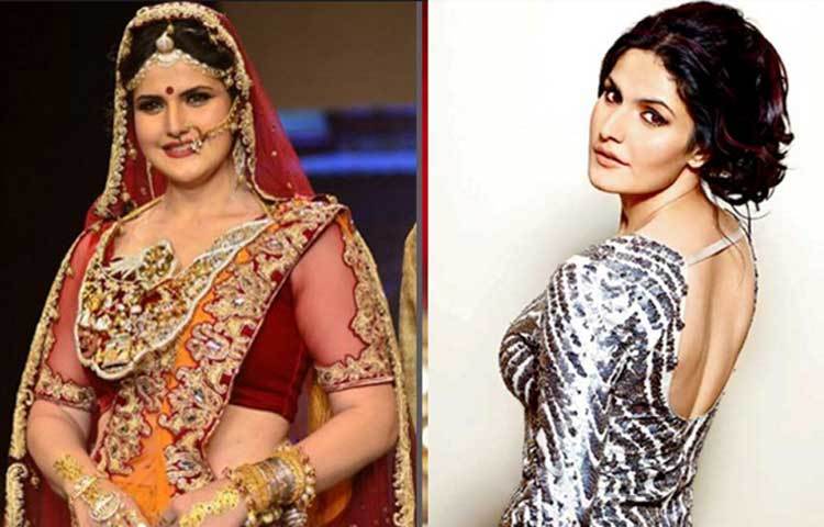 জেরিন খান মেকাপ ব্যাবহারের আগে ও পরে