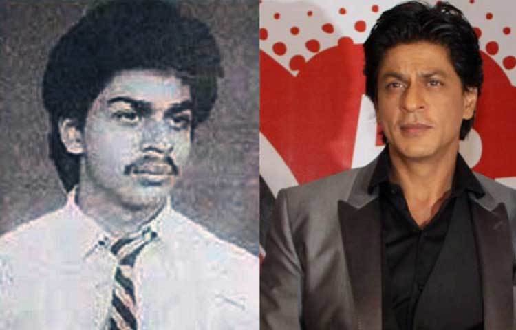 শাহরুখ খান মেকাপ ব্যাবহারের আগে ও পরে