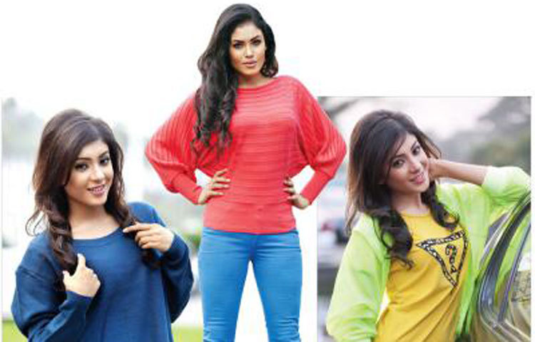 রঙ্গীন শীতের পোষাকে সেজেছে তারা