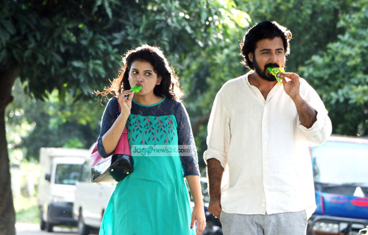 শ্রাবণের এই গরমে পিপাশা মেটাতে নয়। নাটকের গল্পের প্রয়োজনেই এভাবে একের পর এক আইসক্রিম খেতে হচ্ছে ফারিযা ও নিশোকে।