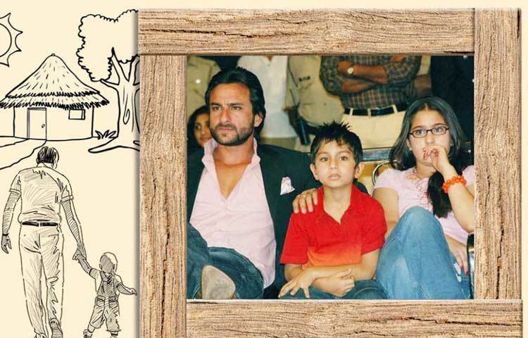 প্রাক্তন স্ত্রী অমৃতা সিংহের সঙ্গে সইফ আলি খানের দুই সন্তান সারা ও ইব্রাহিম।