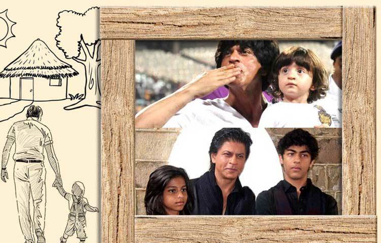 আরিয়ান, সুহানা ও আব্রাম-এই তিন সন্তানকে নিয়ে সুখের সংসার বাবা বলিউড বাদশা শাহরুখ খানের।