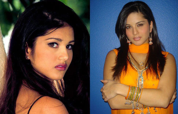 বাঁদিকের ছবিটি যখন তোলা সানির বয়স তখন মাত্র ১৫ বছর। ডানদিকে খাঁটি ভারতীয় পোশাকে সদ্য-যুবতী সানি।