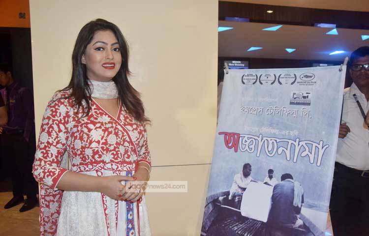 &lsquo;অজ্ঞাতনামা&rsquo; ছবিতে কেন্দ্রীয় চরিত্রে অভিনয় করেছেন নিপুণ। এই ছবিটি নিয়ে তিনি অনেক আশাবাদী। ছবি: মাহবুব আলম।