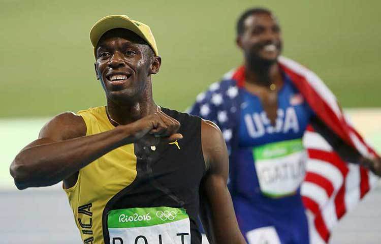 যুক্তরাষ্ট্রের জাস্টিন গ্যাটলিন বোল্টের পেছনে &lsquo;দ্বিতীয়&rsquo; হয়েই অনেক খুশি।