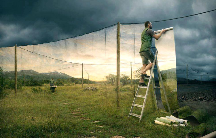 যে ছবি মিশে যায় দূর আকাশের সঙ্গে। ছবি আসলেই যেন শব্দহীন বিশাল কবিতা- এ ছবিটি দেখলে তাই মনে হয়।