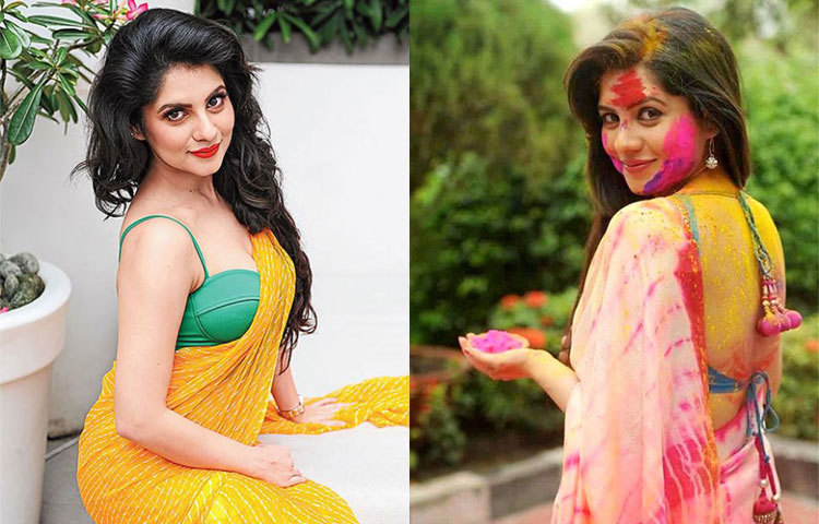 রঙিন ভুবনে পায়েল। রঙে রঙে হারিয়ে যেতে পছন্দ করেন তিনি।