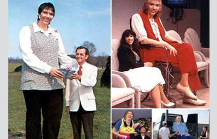 সবচেয়ে লম্বা নারীর রেকর্ডে দ্বিতীয় অবস্থানে আছেন তার নাম স্যান্ডি অ্যালেন। এই নারী ১৯৭৬ সালে অস্বাভাবিক উচ্চতার কারণে বিশ্বজুড়ে আলোচিত হন।