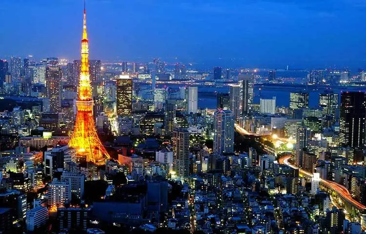 টোকিও : জাপানের এই শহরটি বিশ্বের অন্যতম ব্যস্ত শহর। এই শহরের মানুষ দ্রুত গতিতে এবং খুব স্বল্প সময়ে কাজ করে।